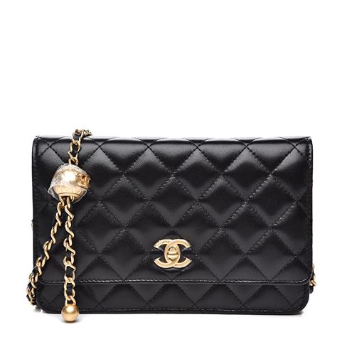 chanel pearl crush wallet|Chanel wallet on chain.